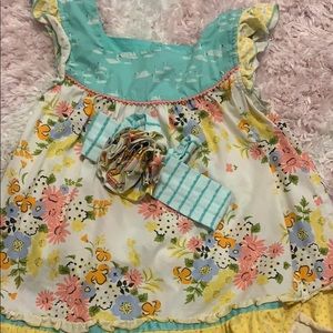 Matilda Jane blouse with matching headband